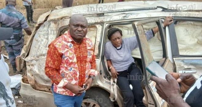 Angélique Ngoma, miraculée d’un accident spectaculaire en pleine fièvre pré-électorale