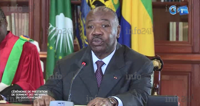Cérémonie de prestation de serment de 4 nouveaux ministres gabonais