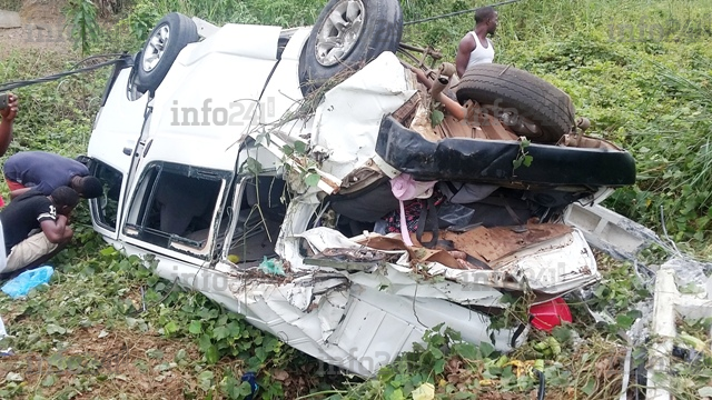Un accident de la circulation fait plusieurs blessés près de Kango