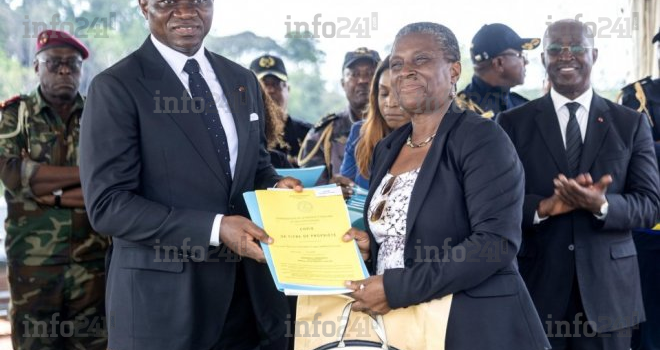 Igoumié&nbsp;: 300 nouveaux propriétaires gabonais reçoivent leur titre foncier