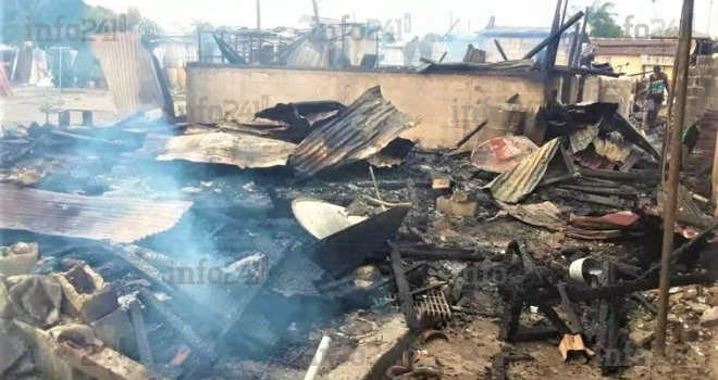 Port-Gentil&nbsp;: Des pompiers sans goutte d’eau, assistent désarmés à l’incendie de 5 maisons